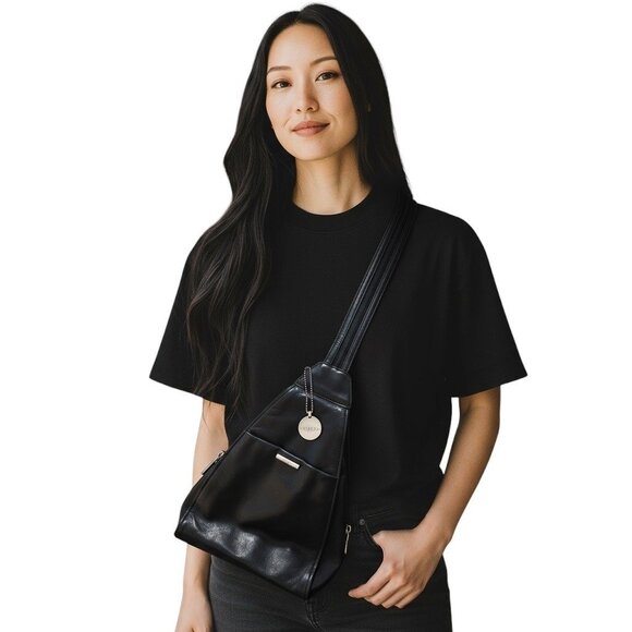 Nine West Convertible Backpack Belt Bag Black O/S - Picture 1 of 13